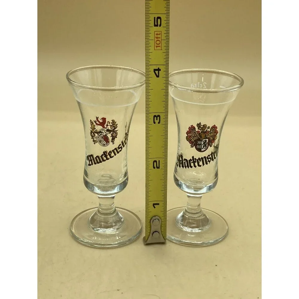 Vintage Martenstedter LOT 2 Shot Glass Bremen Germany Weizenkorn 2cl
